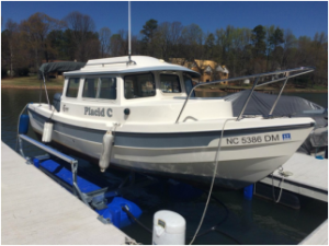 4400 Ultra under a 22' C Dory - Lake Norman, NC